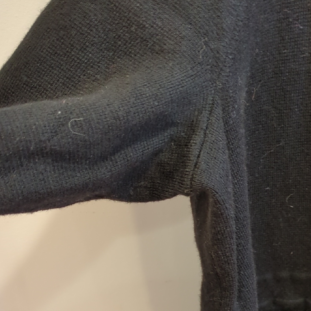 EUC Talbots Merino Wool Black Cardigan Blazer Size 3X Academia Preppy Minimalism - Picture 8 of 11